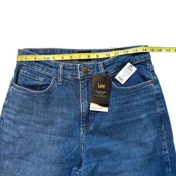 NWT, Lee Legendary High Rise Wide Leg Crop Jean, Sz 8 - Picture 11 of 15